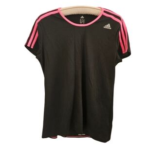 Adidas T-Shirt/Jersey Black w/Pink SZ L